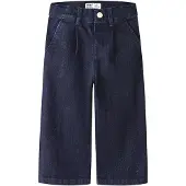 Name it Jeans - NmfRose - Wide - Glitter - Dark Blue Denim - - 6 år (116) - Jeans