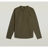 G-Star Waffle Henley Relaxed - Brown - Men
