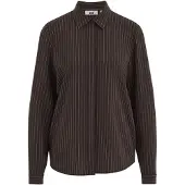 We fashion Bluse mørkebrun / hvid