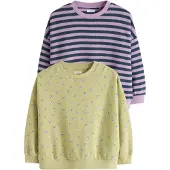 Next Bluser & t-shirts lysegrøn / aubergine / lavendel