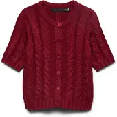 Vero Moda Cardigan 'VMOriane' mørkerød