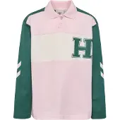 Hummel Shirts 'Robin' ecru / mørkegrøn / lyserød