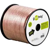 Goobay 15125, Oxygenfri kobber, 100 m, Transparent