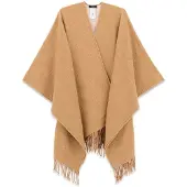 GUESS Guesstil kvinder. AW5660POL03 Poncho Blanding beige (OSFA), Casual, Polyester