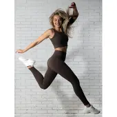 Fortex Fitness Leggings 'Seamless Essential' choko