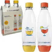 SodaStream FUSE butelis 2 x 1 l, oranžinis/geltonas