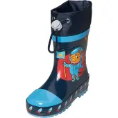 Playshoes Gummistøvler 'Die Maus Weltraum' marin / lyseblå / orange / rustrød