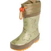 Playshoes Gummistøvler khaki / oliven / lyseorange