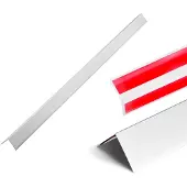 Vevor Væghjørnebeskytter i aluminiumslegering, 50 x 50 x 1217 mm, 12-pak metalhjørnebeskyttere, kantbeskytter 90-graders vinkel L-form til hjemmet, kontoret, kommerciel vægbeskyttelse, med 3 m tape