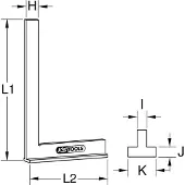Ks Tools 300.0212 3000212 Anslagsvinkel 200.0 x 130.0 mm