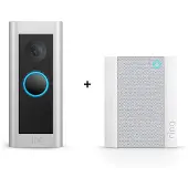 Ring Video Doorbell Pro 2 - Dørringeklokke - trådløs - 802.11a/b/g/n/ac - 2.4 Ghz, 5 GHz - satinnikkel