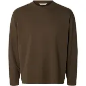 Selected Bluser & t-shirts 'SLMTAJ' brun