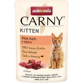 Animonda Økonomipakke: 24 x 85 g Kitten Pouch - Baby-Paté med oksebouillon