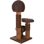 Zooplus Exclusive Kradsetræ Burned Wood - Brun