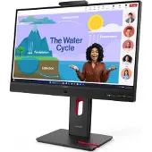 Lenovo ThinkVision T24D-4v 23,8" FHD-skærm USB-C Docking, mikrofon, webkamera