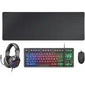 Mars Gaming Mcp-rgb3 Spilsæt Mus Tastatur Headset Musemåtte