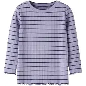 Name it Bluse - Rib - Slim - NmfOlena - Lavender Ring - - 7-8 år (122-128) - Bluse