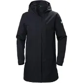 Helly Hansen Aden Long Insulated regnfrakke, mørkeblå