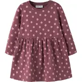 Name It Mini Sweatkjole - Noos - NmfDavina - Wild Ginger/Lilas Flower - - 6 år (116) - Kjole