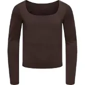 Kids Only Top l/æ - KogEa - Coffee Bean - - 7-8 år (122-128) - Tanktop