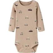 Name it Body l/æ - Rib/Modal - NbmOttoman - Sesame - - 50 - Body L/Æ