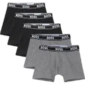 BOSS Boxershorts - 5-pak - Sort/Gråmeleret - - 8 år (128) - Boxershorts