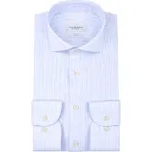 Profuomo Twill Skjorte Striber Blå Lyseblå måle
