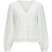 Object V-udskæring Puf Bluse
