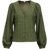 Object V-udskæring Puf Bluse