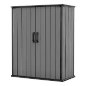 Keter DOMEK skur til opbevaring i haven 140x73,6x170,4cm Premier TALL