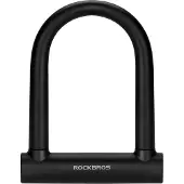 RockBros bylås til cykel / U-lås cykellås / sikkerhedslås cykel / kraftig cykellås - Svart