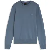 BOSS Sweater i bomuldsblanding med logopatch