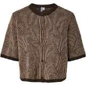 Pieces Cardigan 'PCJENNA' brun / lysebrun
