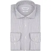 Profuomo Twill Skjorte Striber Grøn måle