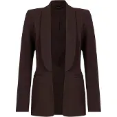 Anna field Blazer mørkebrun