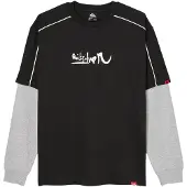 Quiksilver Funktionsskjorte grå-meleret / sort / hvid
