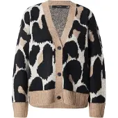 Vero Moda Cardigan beige-meleret / sort / sølv