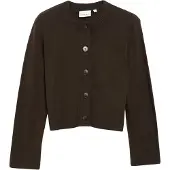 Comma Cardigan mørkebrun