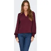ONLY Bluse 'ONLMette' vinrød
