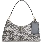 Tommy Hilfiger Skuldertaske beige / navy / lyseblå