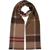 Barbour Sjal 'Rosefield Tartan' brun / brokade / lysebrun / burgunder
