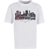 Karl kani Shirts 'Skyline' carminrød / sort / hvid