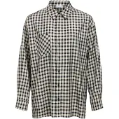 Object Bluse greige / sort