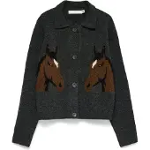 Vero Moda Cardigan 'VMCavallo' choko / mørkegrå