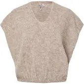 Pieces Pullover 'PCALLIE' beige-meleret