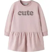 Name it Kjole gammelrosa / sort / sølv / hvid
