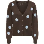 ONLY Cardigan 'ONL Rica' lyseblå / brun