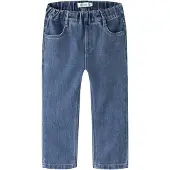 Lil´ Atelier Jeans - Loose - NmmObello - Dark Blue Denim - - 4 år (104) - Jeans