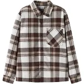 Name It Kids Skjorte brun / mokka / hvid