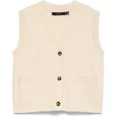Vero Moda Strikvest 'VMGold' chamois